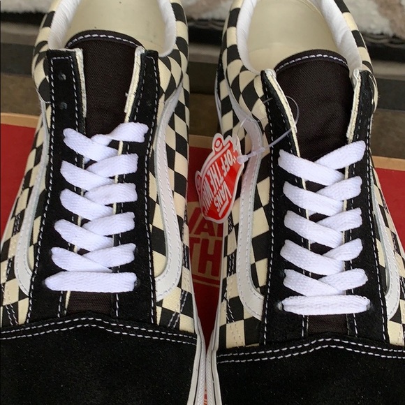 VANS OLD SKOOL PRIMARY CHECK BLACK/WHITE WMNS - Picture 9 of 16